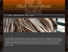 Tablet Screenshot of blackbottomstables.com